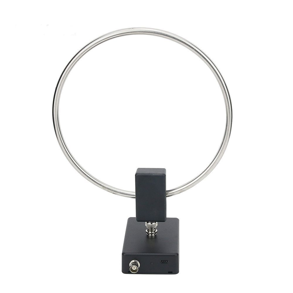 GA-450 Antenna Attiva Ricevente Loop Per Onde Corte (SW 2.30-30MHz) E Medie (MW 522-1710KHz) - Portatile Con Batteria Ricaricabile E Cavi BNC Inclusi