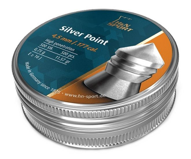 Пули H&N Silver Point 4,5 мм, 0,75 г (400 штук) #1