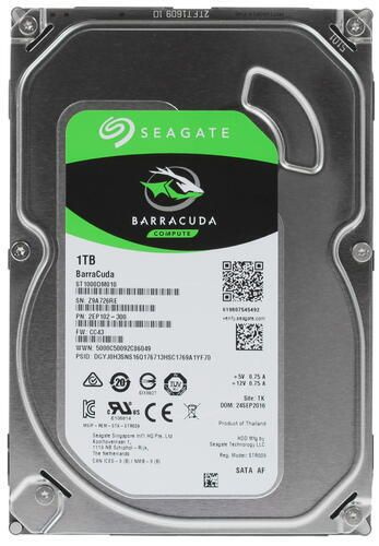 1 ТБ Внутренний жесткий диск Seagate BarraCuda (ST1000DM010 ...