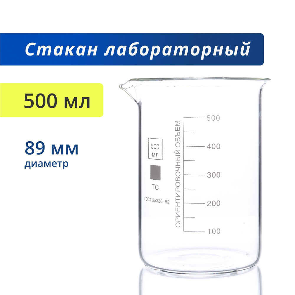 Емкость мерная Лаборио, 500 мл, Боросиликатное стекло, прозрачный купить по  низкой цене с доставкой в интернет-магазине OZON (366741734)