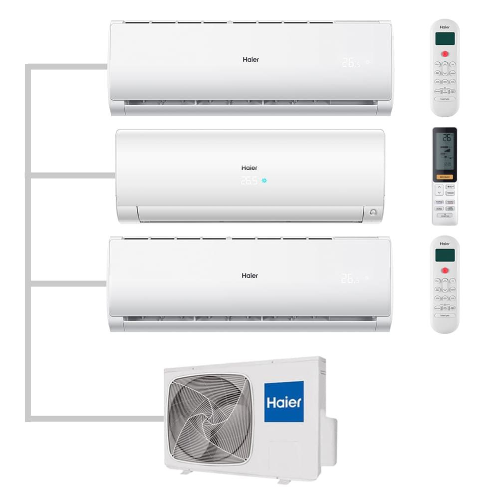 Мульти сплит-система настенная Haier AS25S2SF2FA-W/AS12TS6HRA-M/AS07TS6HRA-M/3U70S2SR5FA Inverter  #1