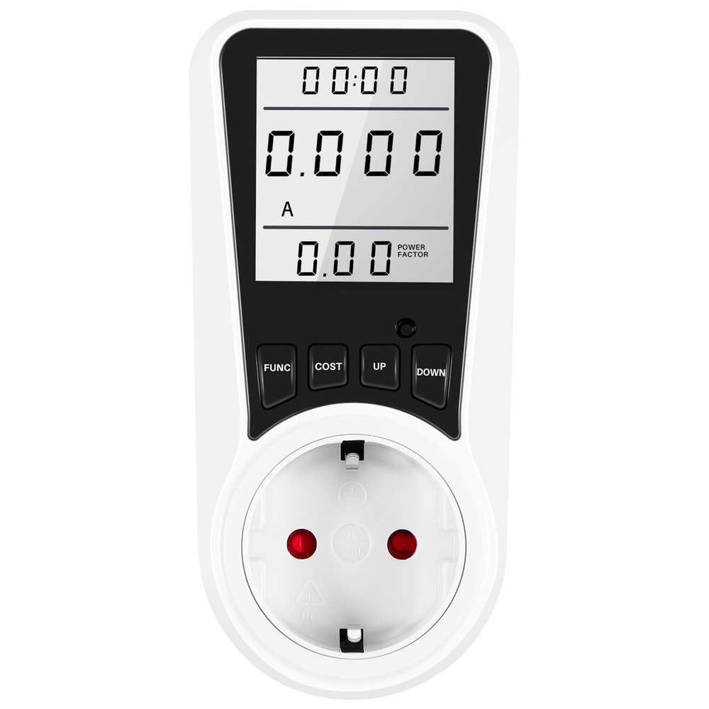 Цифровой ваттметр 230 В переменного тока мощности Потребление энергии ...