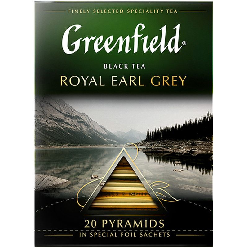 Чай Greenfield Royal Earl Grey чёрный цитрус-бергамот в пирамидках ...