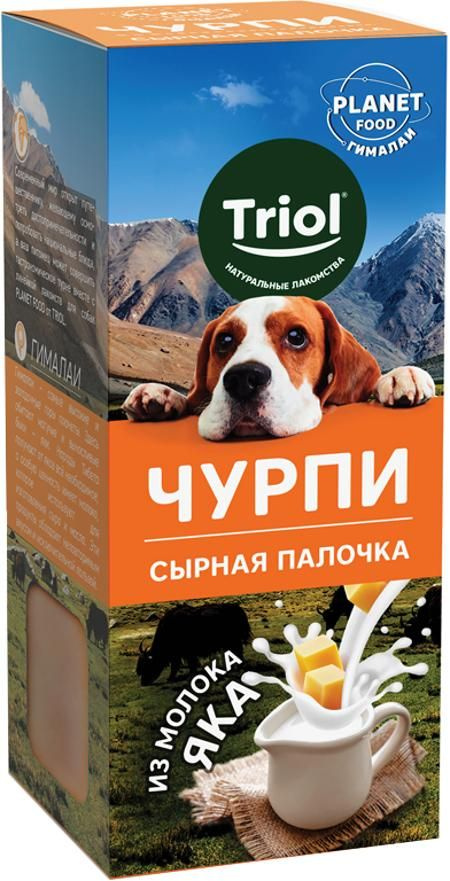 Лакомство Triol PLANET FOOD Сырная палочка чурпи для собак, сухое, 30 г  #1