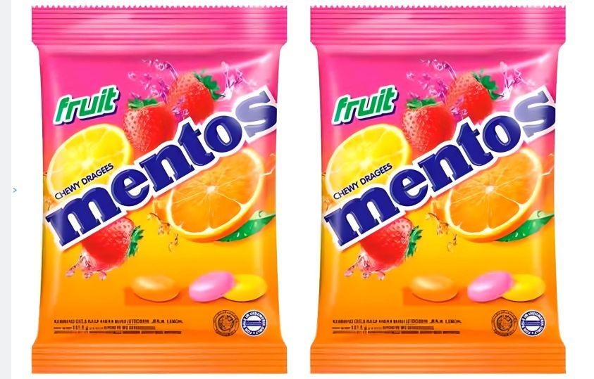 Набор из 2 пачек Mentos Фруктовый по 135г #1