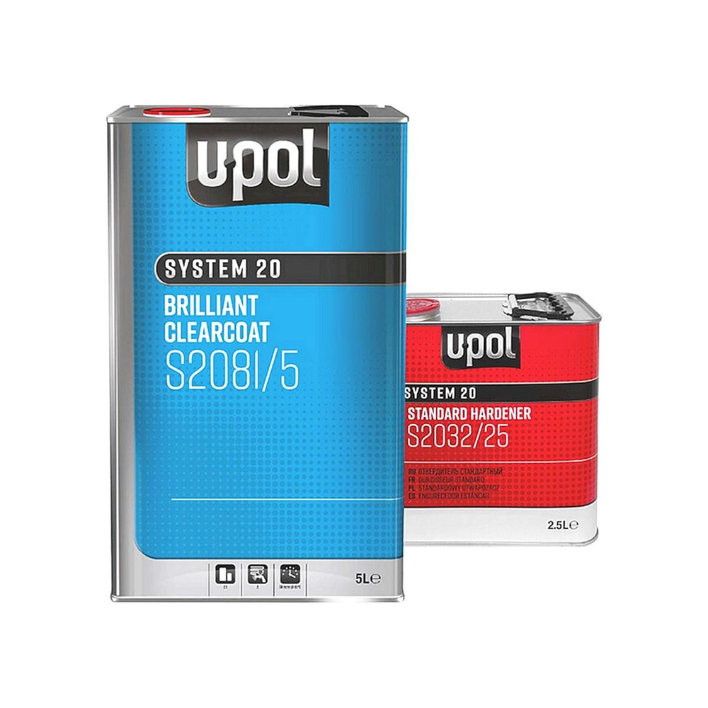 Лак акриловый автомобильный U-POL S2081/5 HS 2:1 Brilliant ClearCoat 5 л. с отвердителем S2032 2,5 л. #1