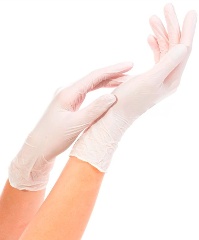 Перчатки диагностические (Top Glove), латексные, нестерильные ...