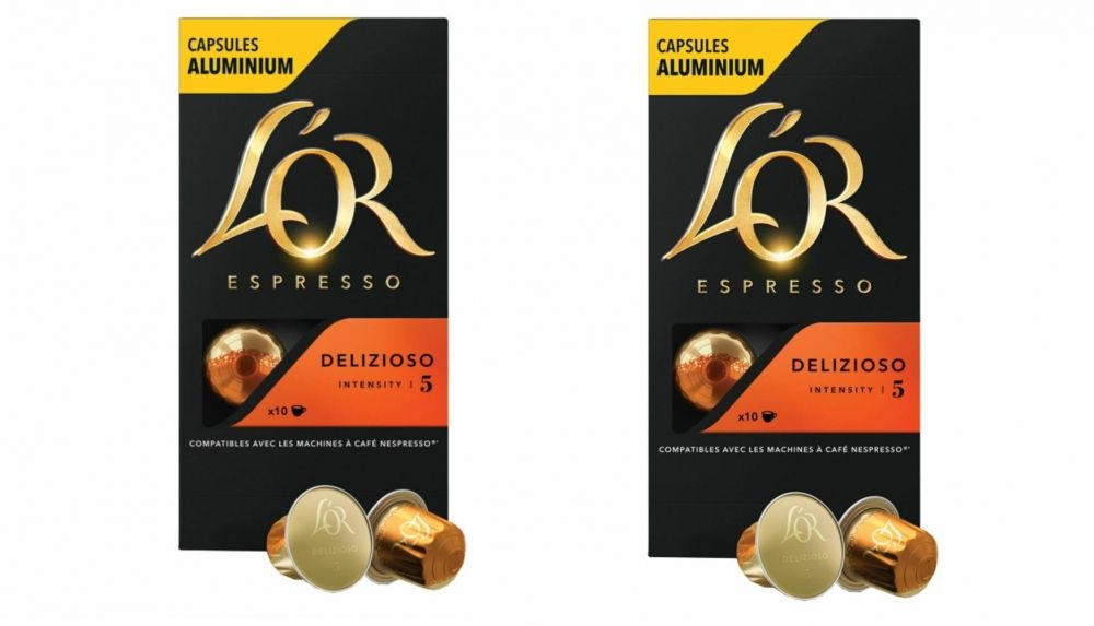 Набор из 2 шт, Кофе в алюминиевых капсулах L'OR "Espresso Delizioso" для кофемашин Nespresso, 10 порций, #1