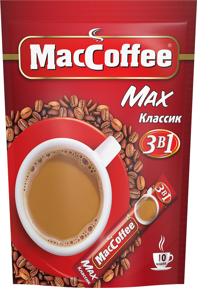 Кофе растворимый MacCoffee Порошковый 320г. 20шт. #1