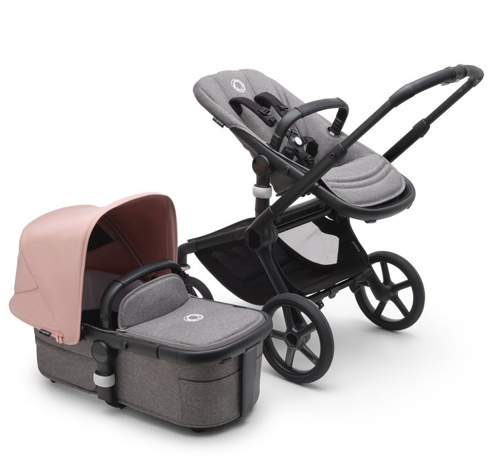 Коляска Bugaboo Fox 5 Black/Grey /Morning pink #1