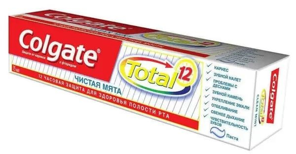 Зубная паста Colgate Total 12, Чистая Мята, 75 мл, в коробке #1