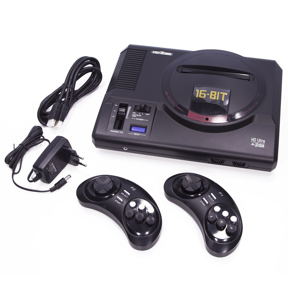 Игровая приставка SEGA Retro Genesis HD Ultra + 150 игр ZD-06a (2  беспроводных 2.4 ГГц джойстика, HDMI кабель) - купить с доставкой по  выгодным ценам в интернет-магазине OZON (1070908661)