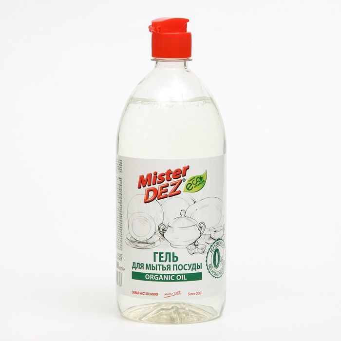 Гель для мытья посуды Mister DEZ Organic oil ,eco cleaning,1 л #1