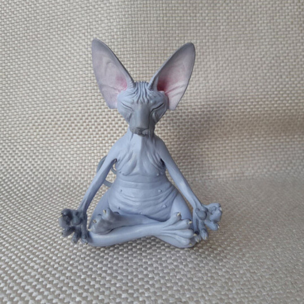 Статуэтка "медитирующий кот";10CM #1