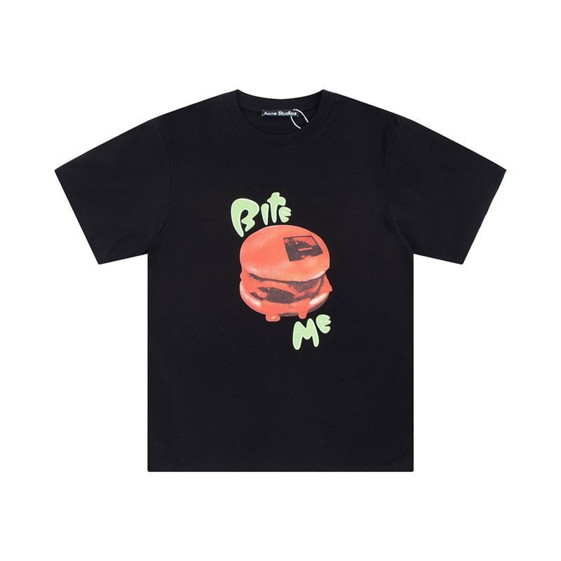 Футболка Acne Studios, размер 44, цвет черный, Cotton - купить по ...