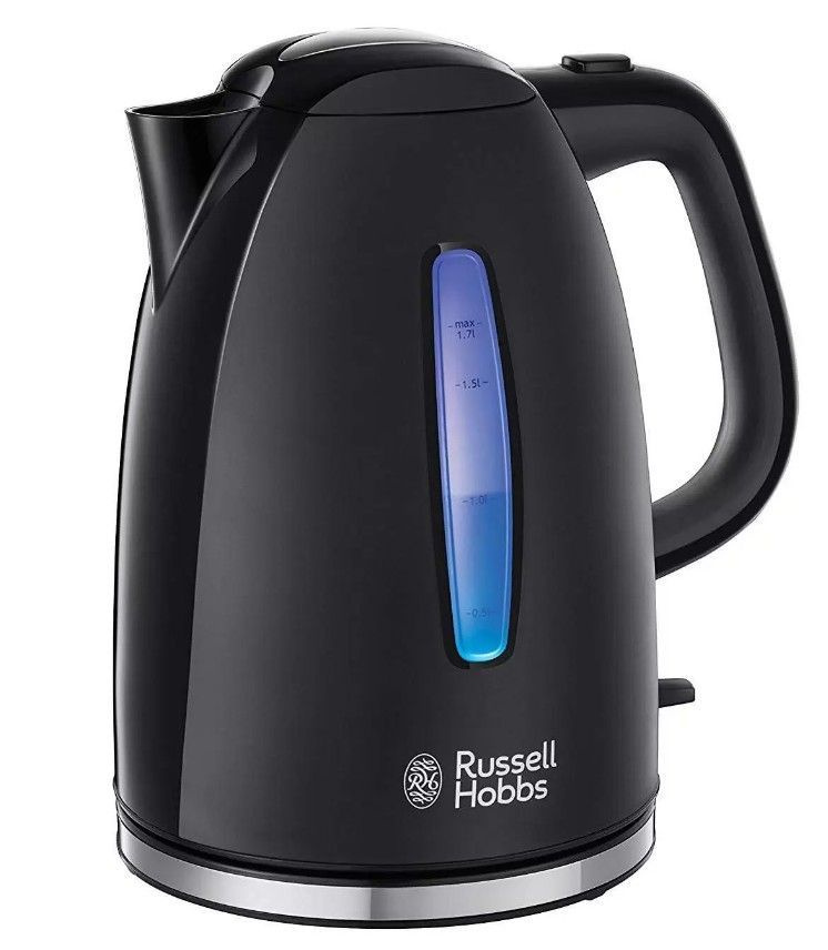 Купить электрический чайник Russell Hobbs 22591-70 (Textures Plus Black  Kettle), Пластик по низкой цене: отзывы, фото, характеристики в  интернет-магазине Ozon (1080255178)