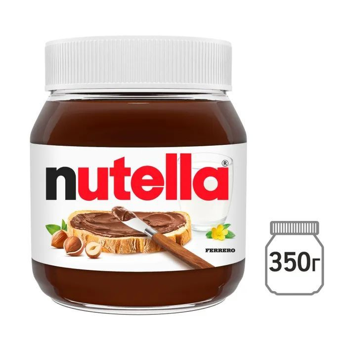 Ореховая паста Nutella, с добавлением какао, 350 г #1