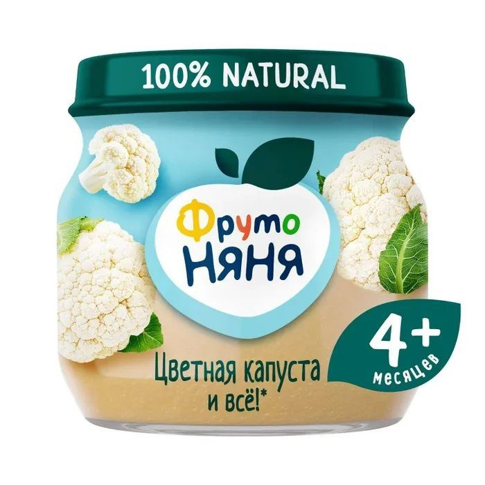 Пюре ФрутоНяня из цветной капусты с 4 месяцев 80 г * 12 шт. - купить с ...