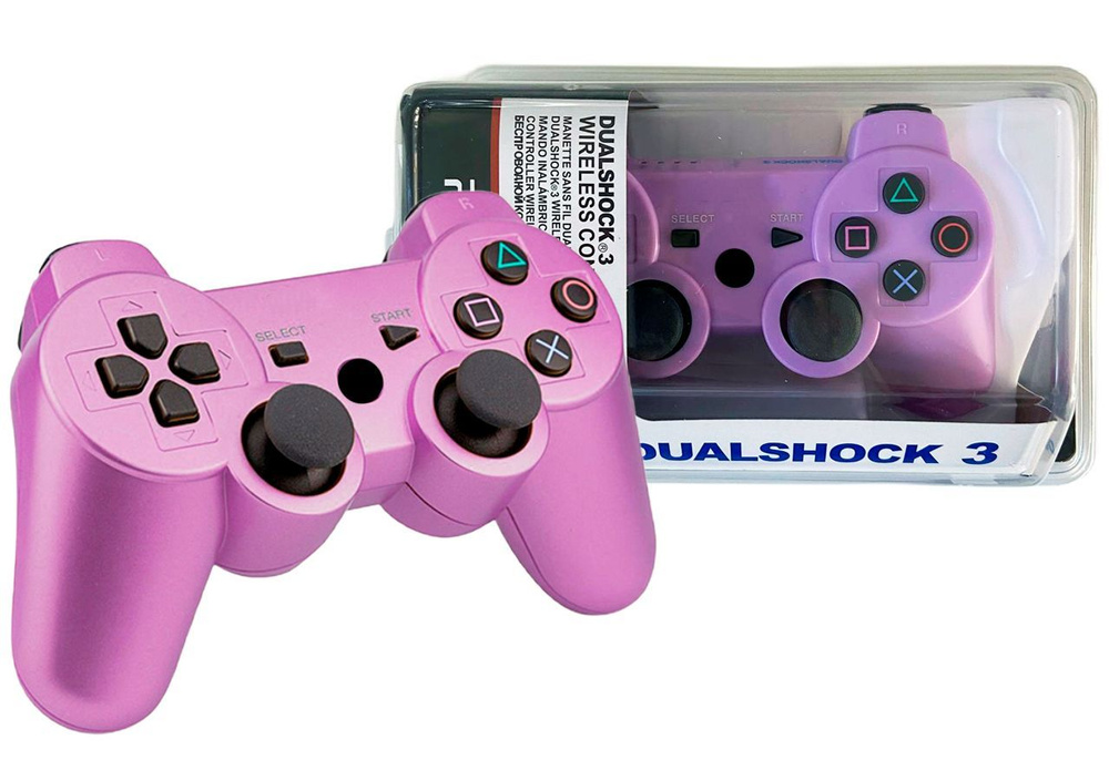 Геймпад Геймпад Playstation 3 Сиреневый (Purple), Bluetooth, Проводной, сиреневый  #1