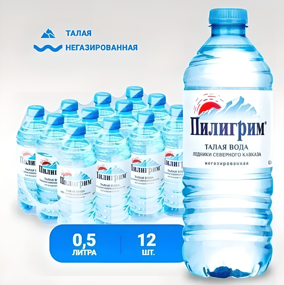 Пилигрим Вода Питьевая Негазированная 500мл. 12шт - купить с доставкой ...