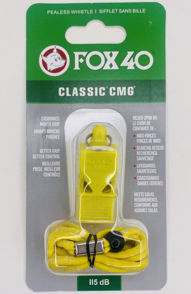 Свисток FOX40 Classic CMG Желтый для судьи и тренера #1