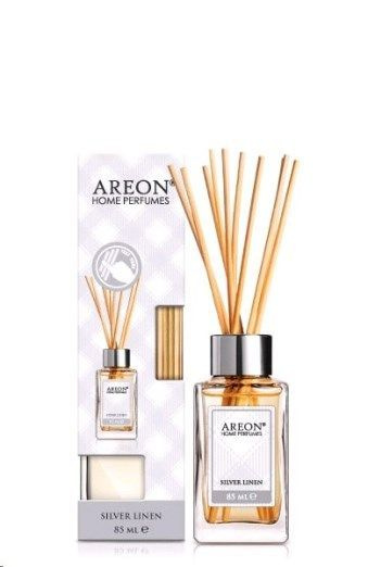 Освежитель (ароматизатор) бытовой диффузор жидкий AREON HOME PERFUME STICKS Silver Linen 85мл  #1