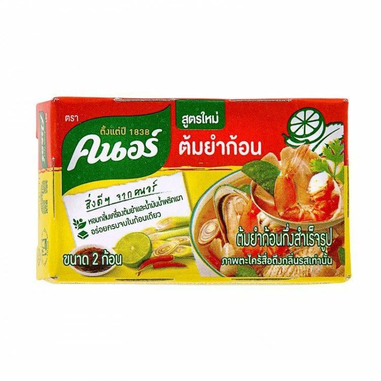 Кубики бульонные для тайских супов Том-Ям, основа бульонов, азиатская кухня, Knorr Aroy-D, 2 кубика - #1