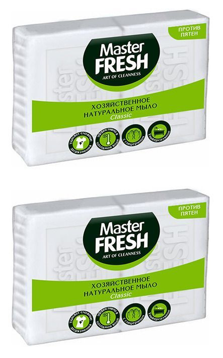 Master Fresh Мыло хозяйственное, 125 гр, 2 шт, 2 уп #1