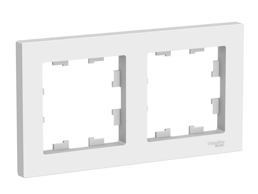 Рамка Schneider Electric AtlasDesign белая на 2 поста - 10шт #1