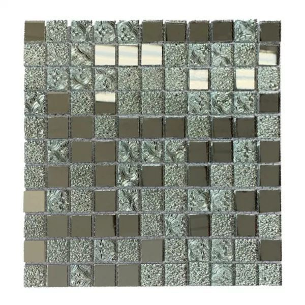 Мозаика Tessare 30,0х30,0х4см стекло серый микс (HSNMIG02) #1