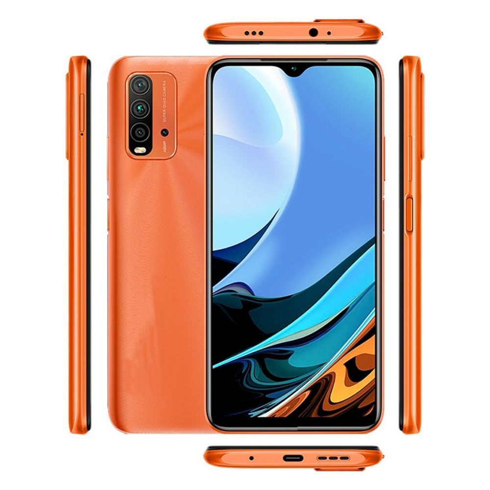 Redmi Смартфон Смартфон Xiaomi Redmi 9T 6,53 ДЮЙМА Восьмиядерный Android 10  мобильные телефоны 48MP Global 6/128 ГБ, голубой