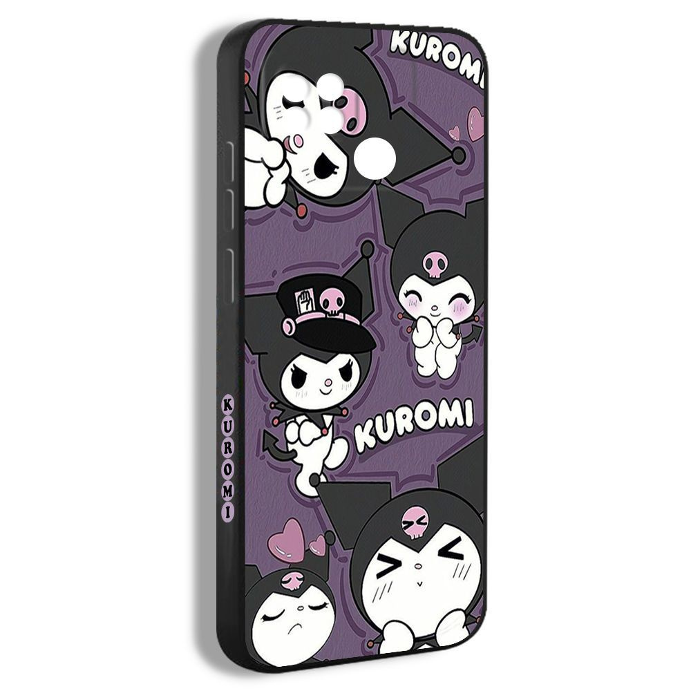 Чехол для смартфона Подходит для Xiaomi Redmi 10C Хеллоу Китти hello Kitty  милый Куроми МелодиФиолетовый