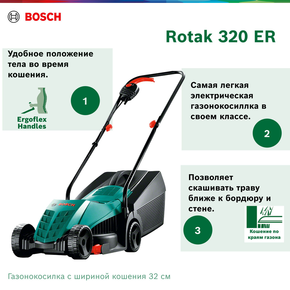  электрическая Bosch Rotak 320 ER, 06008A600A, -  по .