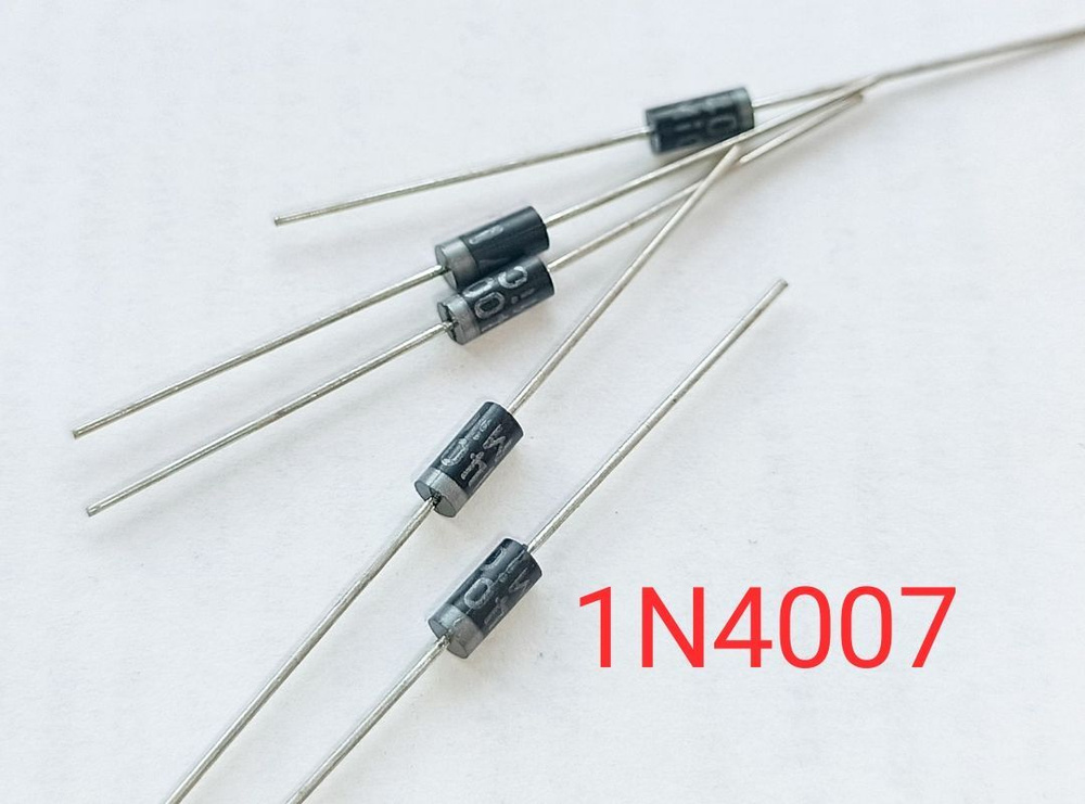 1N4007 Диод выпрямительный 1A 1000V (20шт) - купить с доставкой по ...