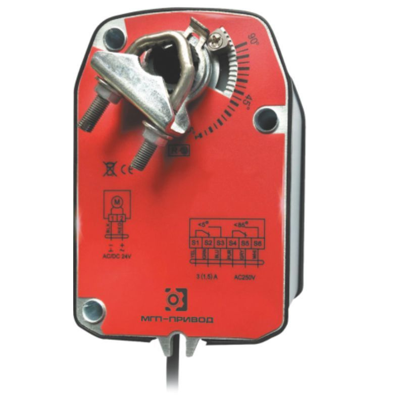Привод с возвратной пружиной 3,5Нм 24В 2х-позиционный - купить по ...