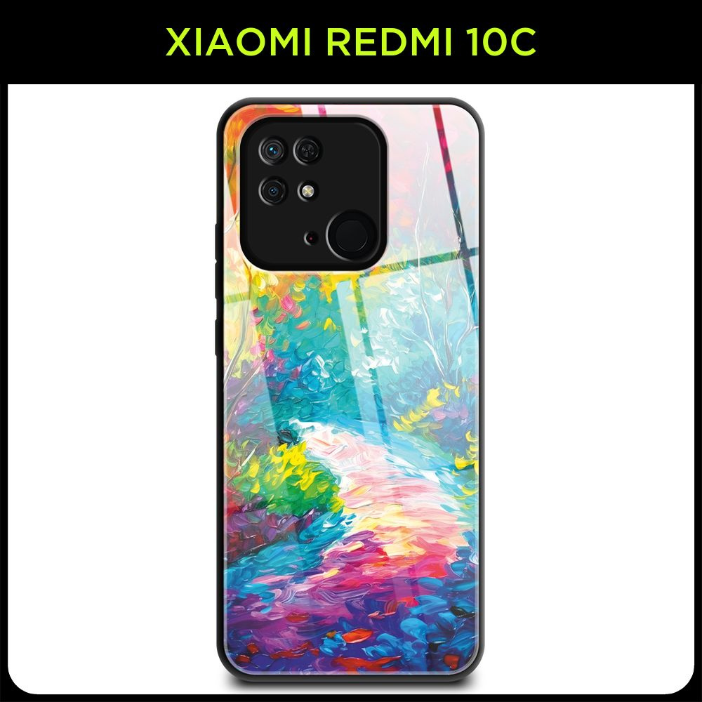 Стеклянный чехол на Xiaomi Redmi 10C / Сяоми Редми 10С с принтом 