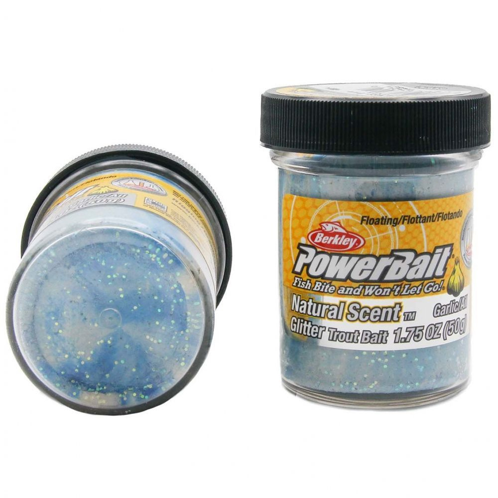 Паста форелевая Berkley PowerBait Natural Scent Garlic Neon Blue 50gr 1290578 #1