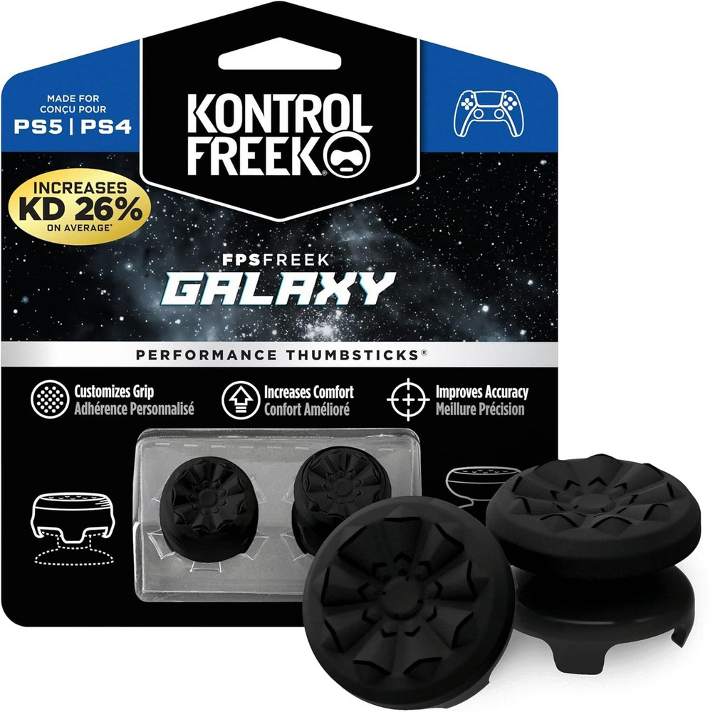 Накладки на стики Galaxy Black для DualShock4 и DualSense #1