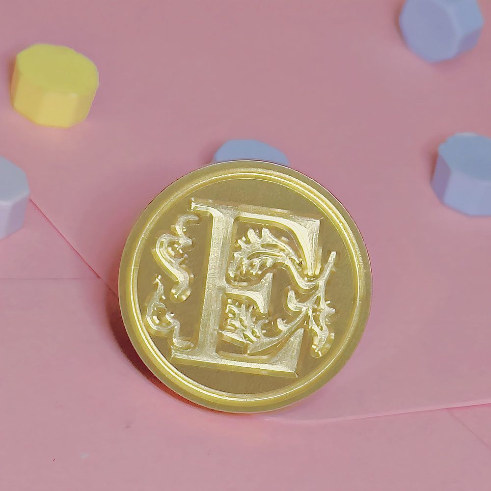 Штамп для сургучной печати, Буква Е, 25 мм, штамп без ручки - купить с ...