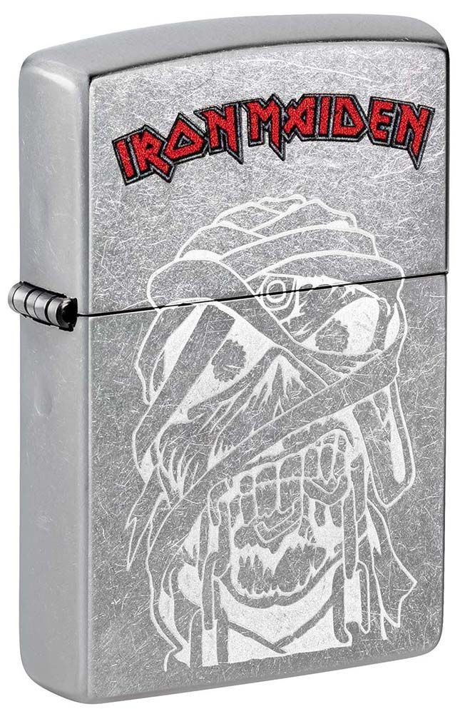 Зажигалка бензиновая Iron Maiden ZIPPO 48667 серебристая кремниевая  #1