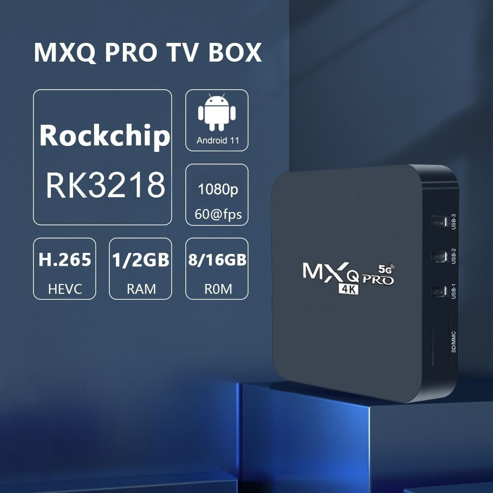 Смарт ТВ приставка Smart TV Box MXQ Pro 4K 1/8 ГБ