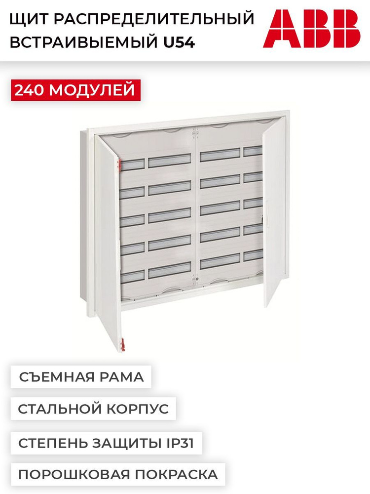 Щит распределительный встраиваемый ABB U54E 240М (арт. U54) #1