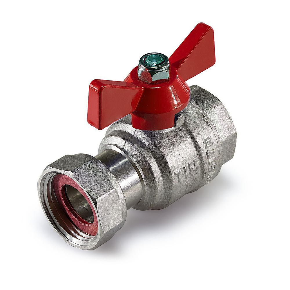 Кран шаровый 3/4" прямой с накидной гайкой TIM - 2 шт. - купить по ...