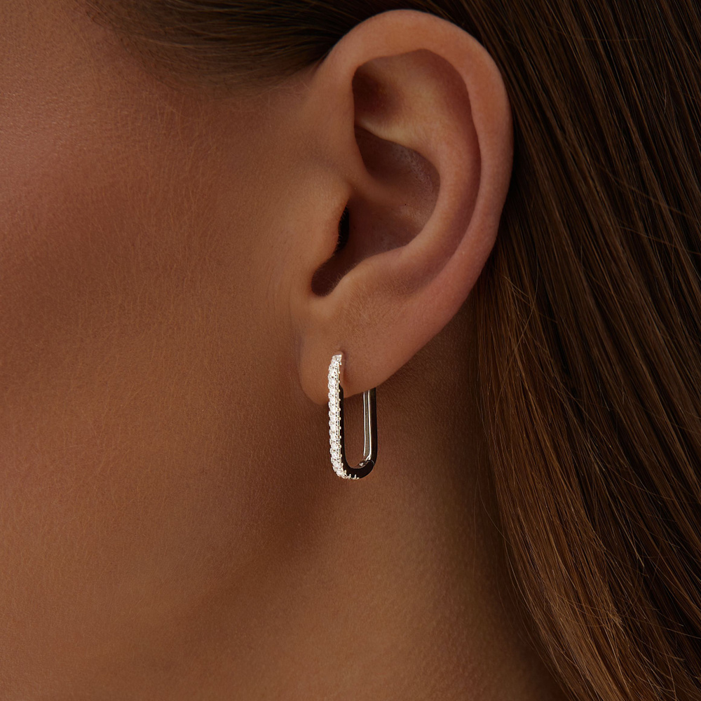 MIESTILO серьги кольца серебро - купить с доставкой по выгодным ценам в ...