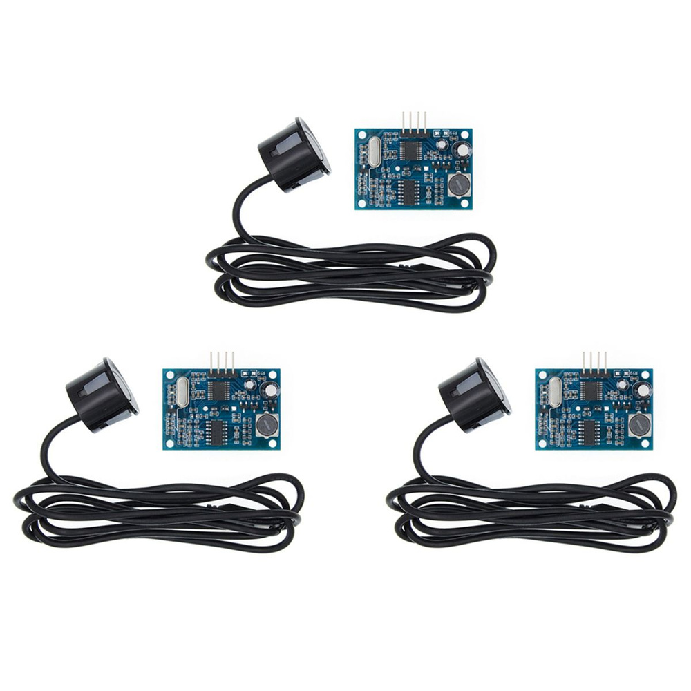 3 комплекта JSN-SR04T, встроенный ультразвуковой модуль, датчик ...