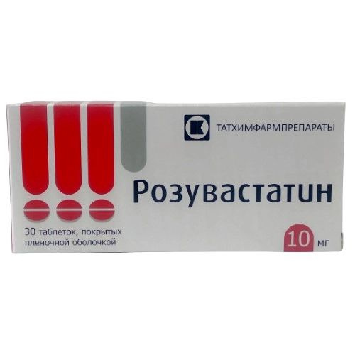 Розувастатин, таблетки 10 мг, 30 штук — купить в интернет-аптеке OZON ...