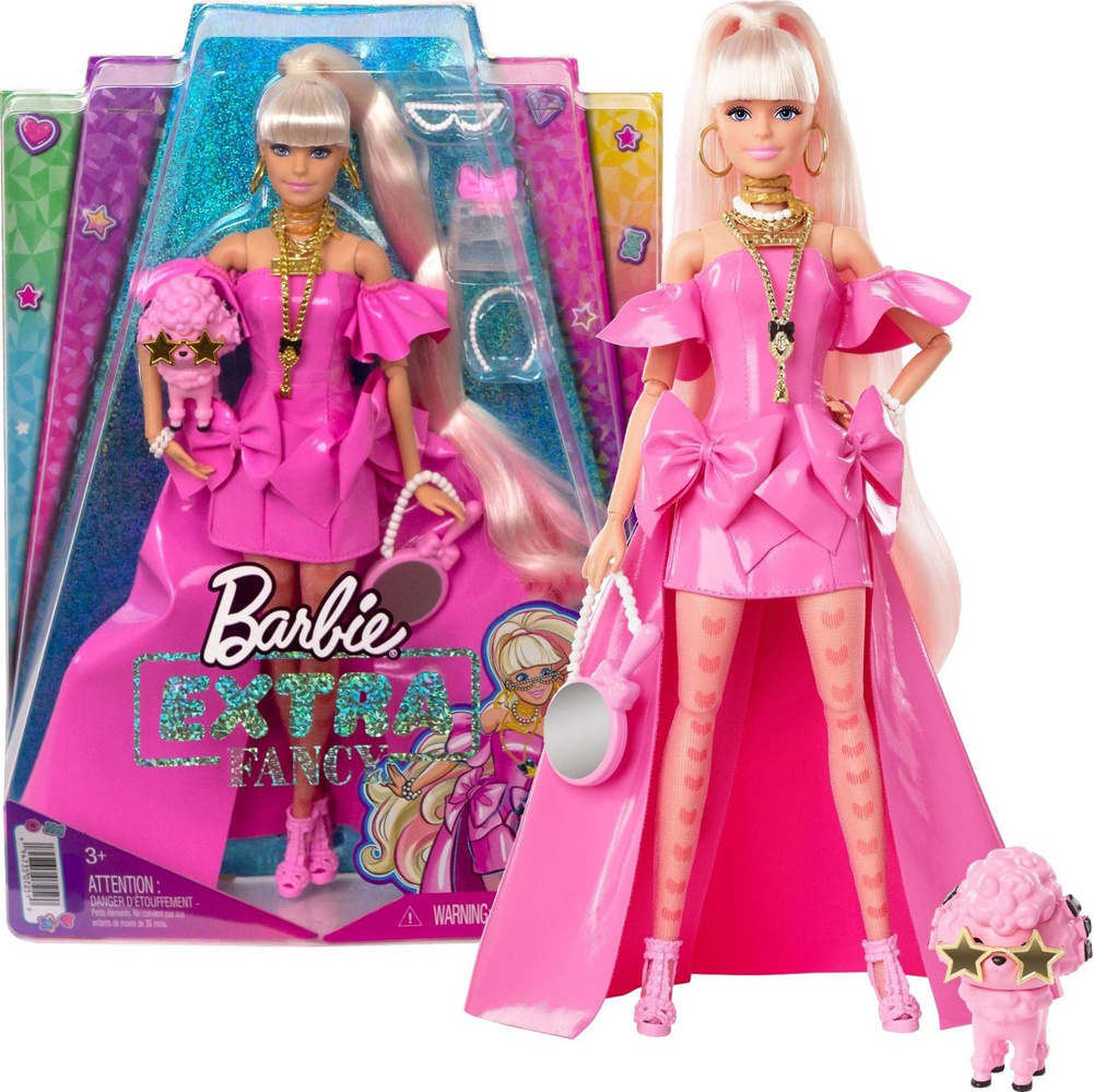 Кукла Барби Mattel Extra Fancy розовый наряд HHN12 - купить с доставкой ...