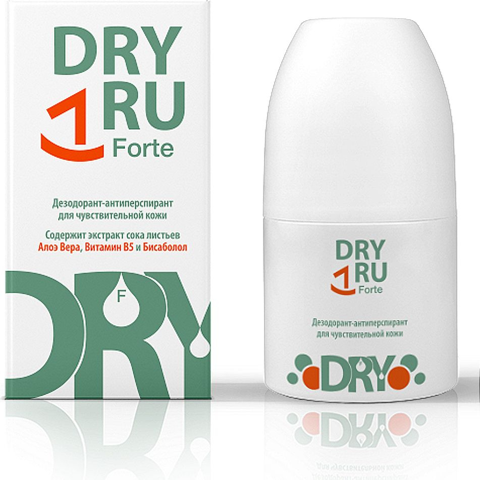 Dry Dry / Драй Драй Дезодорант Forte Roll-on с экстрактом алое вера для чувствительной кожи 35мл / антиперспирант #1