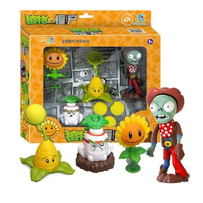 Plants vs Zombies set / Растения против зомби (Set. 4-14см ) - купить с ...