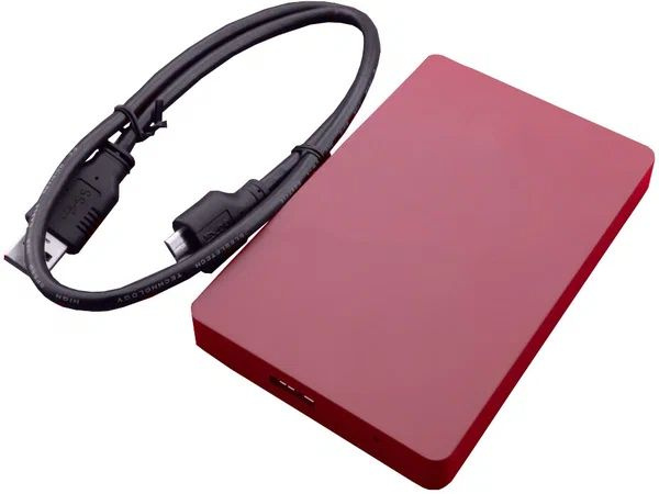 2.5" Внешний бокс 3Q HDD-T292M-RR (3QHDD-T292M-RR) бордовый - SATA, USB 3.0 #1